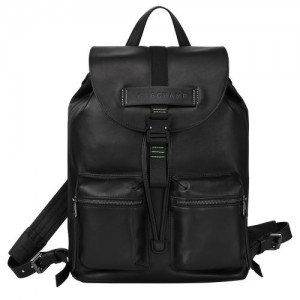 Longchamp 3D Backpack M Black | CLNVA-6512