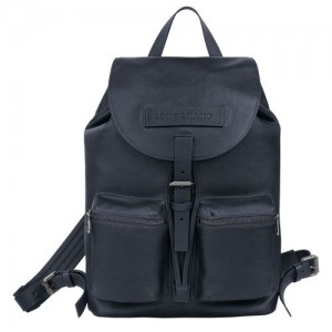 Longchamp 3D Backpack M Midnight Blue | GWNYO-9832