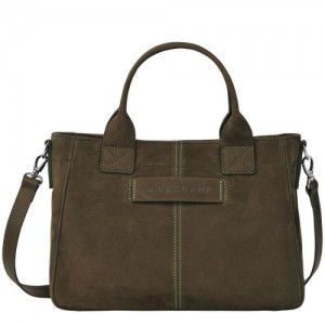 Longchamp 3D Top handle bag S Khaki | PVKDF-6910