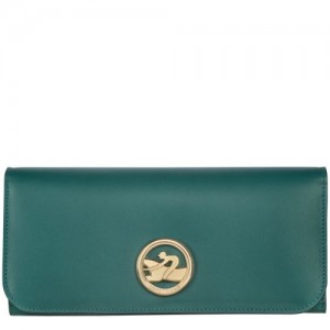 Longchamp Box-Trot Long continental wallet Cypress | NRQHP-7643