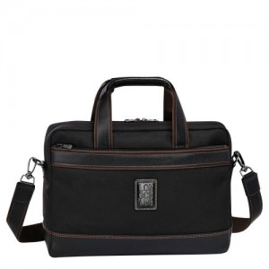 Longchamp Boxford Briefcase S Black | DQPZN-6493