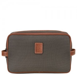 Longchamp Boxford Toiletry case Brown | JGRNB-7852