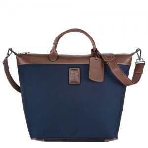 Longchamp Boxford Travel bag Blue | LDGMU-1652