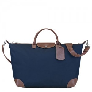 Longchamp Boxford Travel bag L Blue | RKZHF-2591