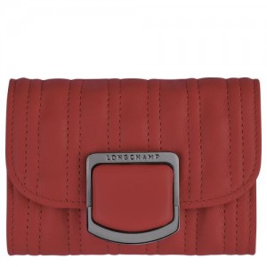 Longchamp Brioche Card holder Red | IJBFS-2810