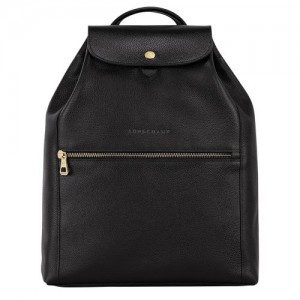 Longchamp Le Foulonne Backpack Black | YQTDM-2076