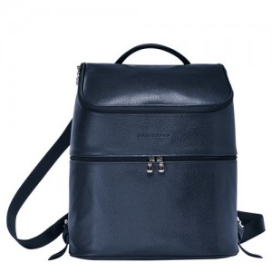 Longchamp Le Foulonne Backpack Navy | CFTQP-6094