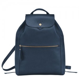 Longchamp Le Foulonne Backpack Navy | NVHGJ-8563