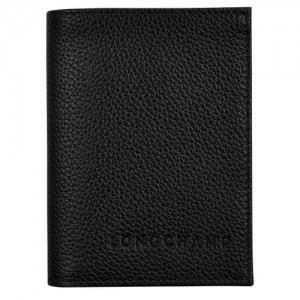 Longchamp Le Foulonne Card holder Black | SIZOA-8729