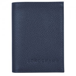 Longchamp Le Foulonne Card holder Navy | DORAZ-2438