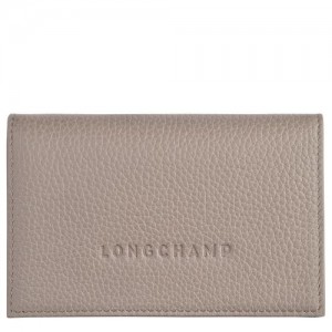 Longchamp Le Foulonne Card holder Turtledove | XWUVB-8739