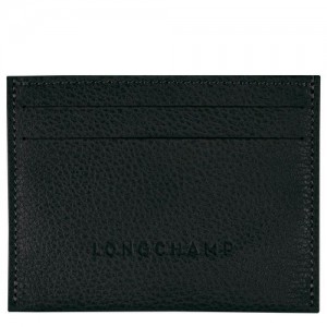 Longchamp Le Foulonne Cardholder Black | QJNTP-3905