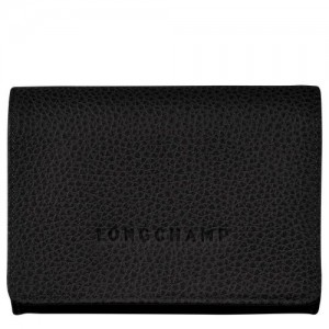 Longchamp Le Foulonne Coin purse Black | PZYKJ-6301