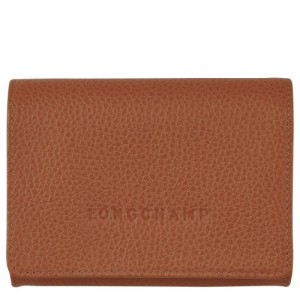 Longchamp Le Foulonne Coin purse Caramel | HKLIA-5613