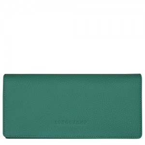 Longchamp Le Foulonne Long continental wallet Cypress | JOSQL-6741