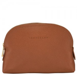 Longchamp Le Foulonne Pouch Caramel | CVAIX-9320