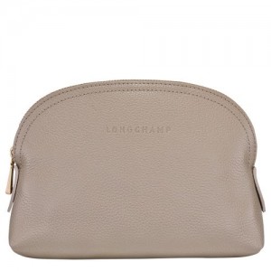 Longchamp Le Foulonne Pouch Turtledove | ZTOVQ-0246