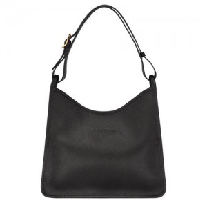 Longchamp Le Foulonne Shoulder bag Black | FZUTR-5897