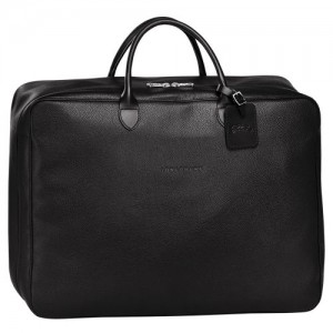 Longchamp Le Foulonne Travel bag Black | BSXKV-4815