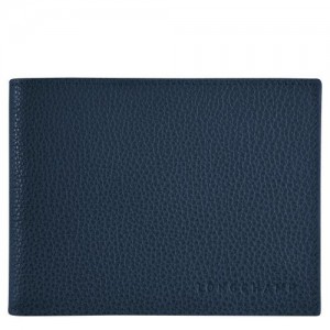 Longchamp Le Foulonne Wallet Navy | QWUCJ-9584