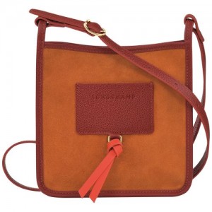 Longchamp Le Foulonne Zipped crossbody bag S Saffron | CZBYE-7406