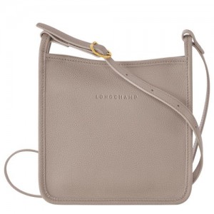 Longchamp Le Foulonne Zipped crossbody bag S Turtledove | GBCDH-0483