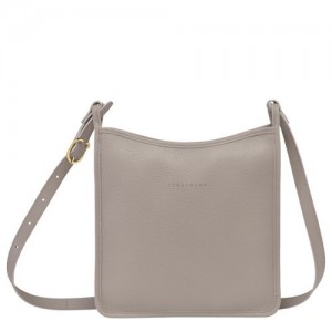 Longchamp Le Foulonne Zipped crossbody bag L Turtledove | LKDUW-2054