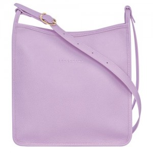 Longchamp Le Foulonne Zipped crossbody bag L Lilac | PKCAD-1950