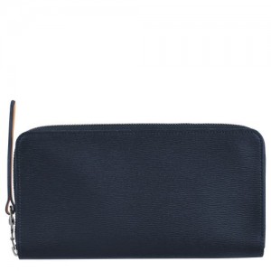 Longchamp Le Pliage City Long wallet with zip around Navy | WIXGB-1954