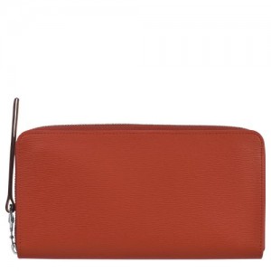 Longchamp Le Pliage City Long wallet with zip around Terracotta | YNESB-5764