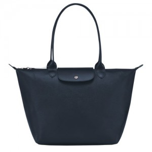 Longchamp Le Pliage City Shopping bag L Navy | QGRBW-8564