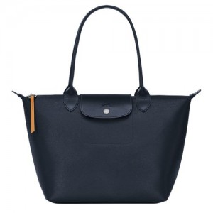 Longchamp Le Pliage City Shopping bag S Navy | HJTAQ-0492