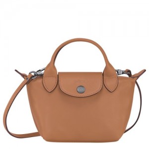 Longchamp Le Pliage Cuir Crossbody bag Hazelnut | TOSEQ-3610