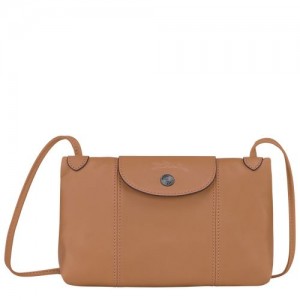 Longchamp Le Pliage Cuir Crossbody bag Hazelnut | FXHVA-5643