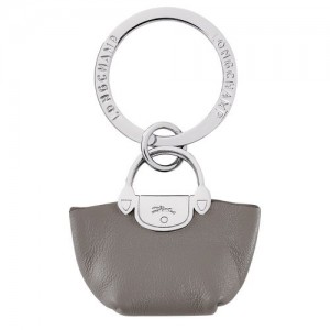 Longchamp Le Pliage Cuir Key-rings Pliage Turtledove | UZQRJ-8451