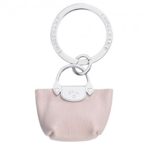 Longchamp Le Pliage Cuir Key-rings Pliage Pale Pink | MHRND-5640