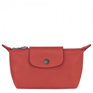 Longchamp Le Pliage Cuir Pouch Terracotta | WKGAH-3104