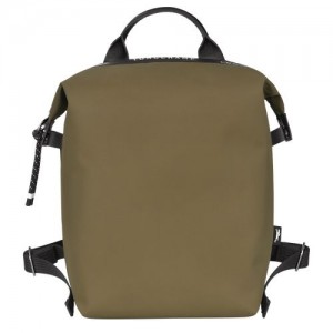 Longchamp Le Pliage Energy Backpack Khaki | UNAZT-3270