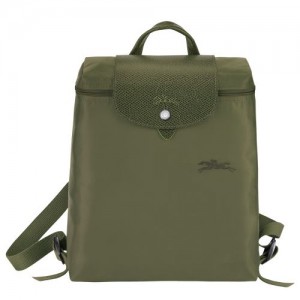 Longchamp Le Pliage Green Backpack Forest | XUQAD-9346