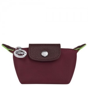 Longchamp Le Pliage Green Coin purse Burgundy | EMUSR-2517