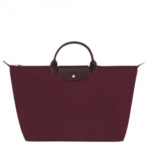 Longchamp Le Pliage Green Travel bag L Burgundy | CQORT-4578