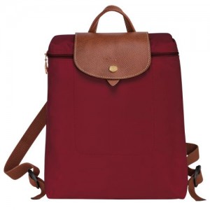 Longchamp Le Pliage Original Backpack Red | EBIQT-1420