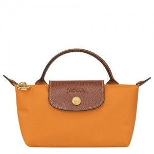 Longchamp Le Pliage Original Pouch with handle Saffron | KIUMV-0714