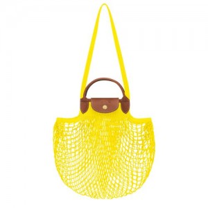 Longchamp Le Pliage filet Top handle bag Lemon | RETVA-3425