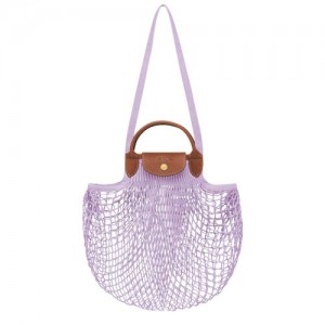 Longchamp Le Pliage filet Top handle bag Lilac | DOKLE-0176