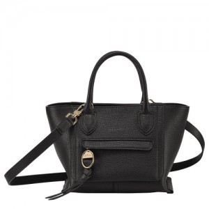 Longchamp Mailbox Top handle bag S Black | XMEUK-9278