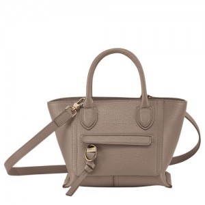 Longchamp Mailbox Top handle bag S Taupe | QJAYT-5032