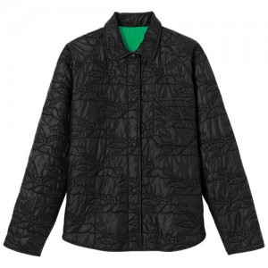 Longchamp Reversible jacket Black/Green | WUCYQ-6970