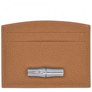 Longchamp Roseau Card holder Natural | GCTIX-4750