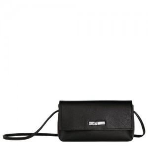 Longchamp Roseau Essential Pouch Black | QHAWC-4023